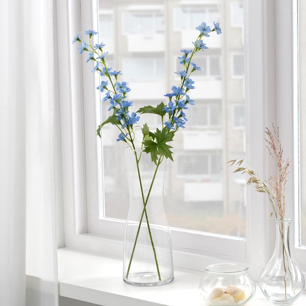 SMYCKA Artificial flower, in/outdoor/Larkspur blue, 60 cm