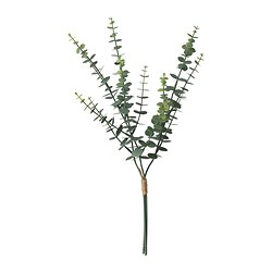 Artificial green bouquet with recycled plastic, natural jute, quality steel stem.