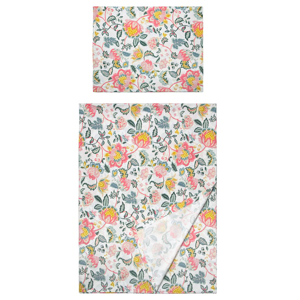 SOCKERBAGARE Flat sheet and pillowcase, 150x260/50x80 cm
