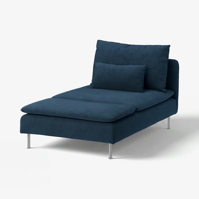 SÖDERHAMN Chaise longue, Kelinge dark blue