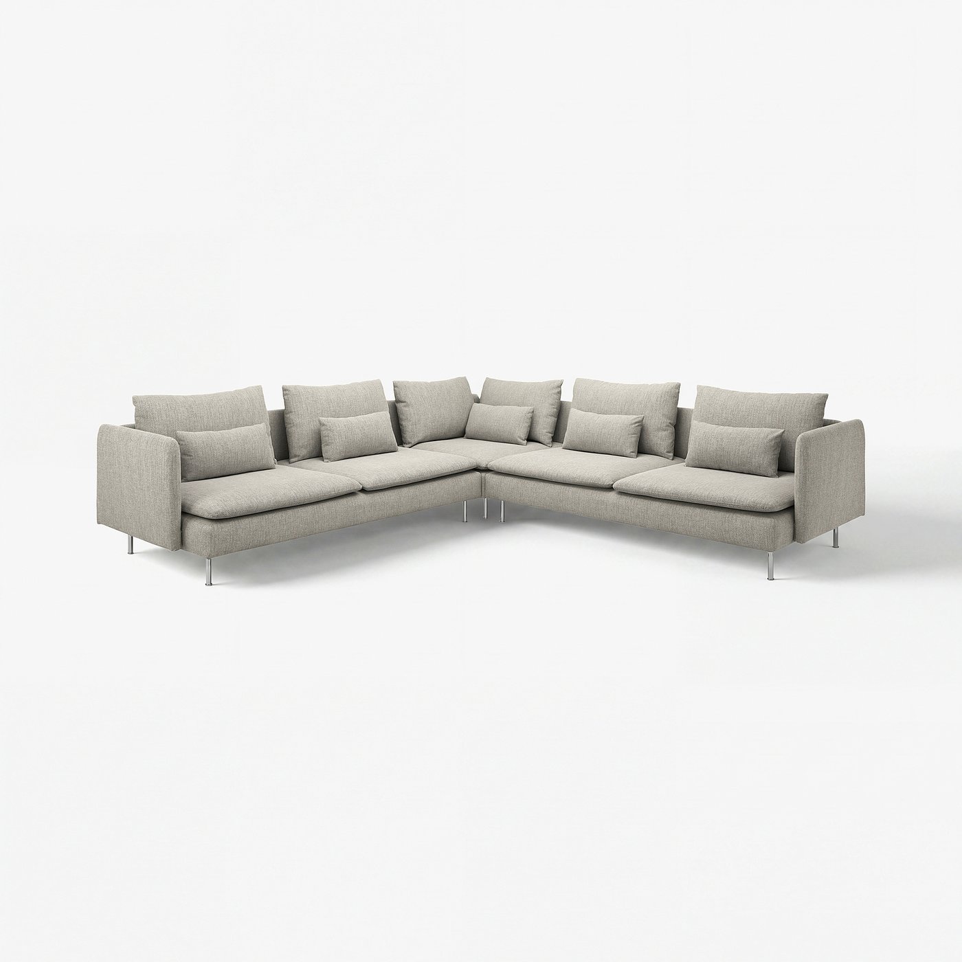 SÖDERHAMN Corner sofa, 6-seat, Viarp beige/brown