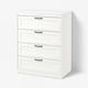SONGESAND Chest of 4 drawers, white, 82x104 cm