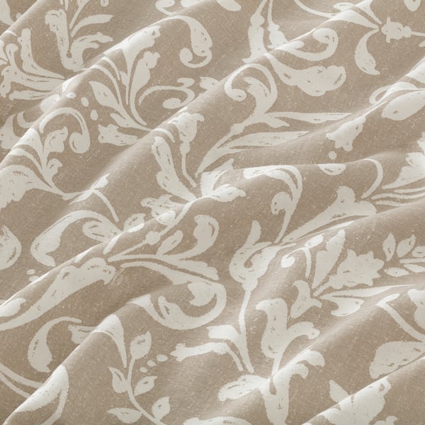 SORGMAL Flat sheet and 2 pillowcase, beige, 240x260/50x80 cm