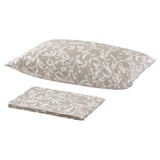 SORGMAL Flat sheet and pillowcase, beige, 150x260/50x80 cm