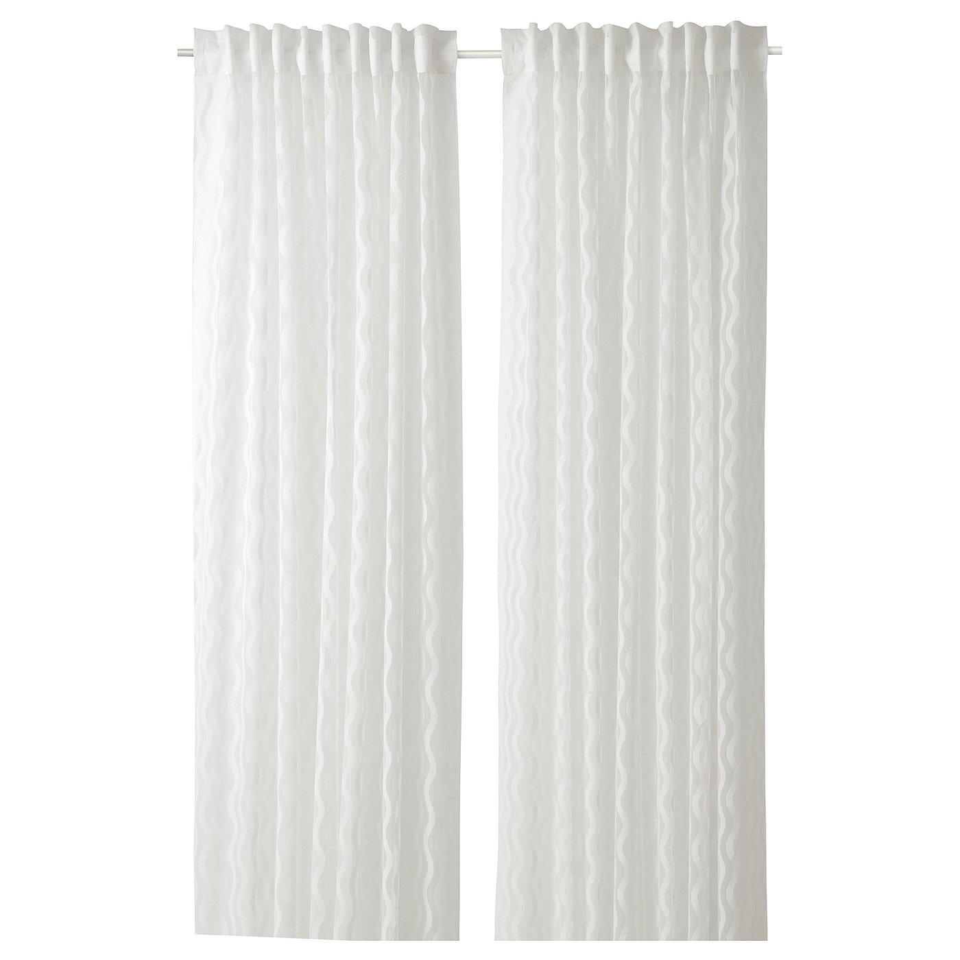 SOTSTÄVMAL sheer curtains, 1 pair, white, 145x250 cm (57x98") IKEA