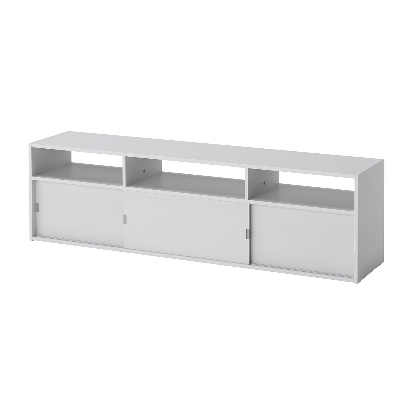 SPIKSMED TV bench, light grey, 155x32x44 cm (61 1/8x12 5/8x17 1/4 ")