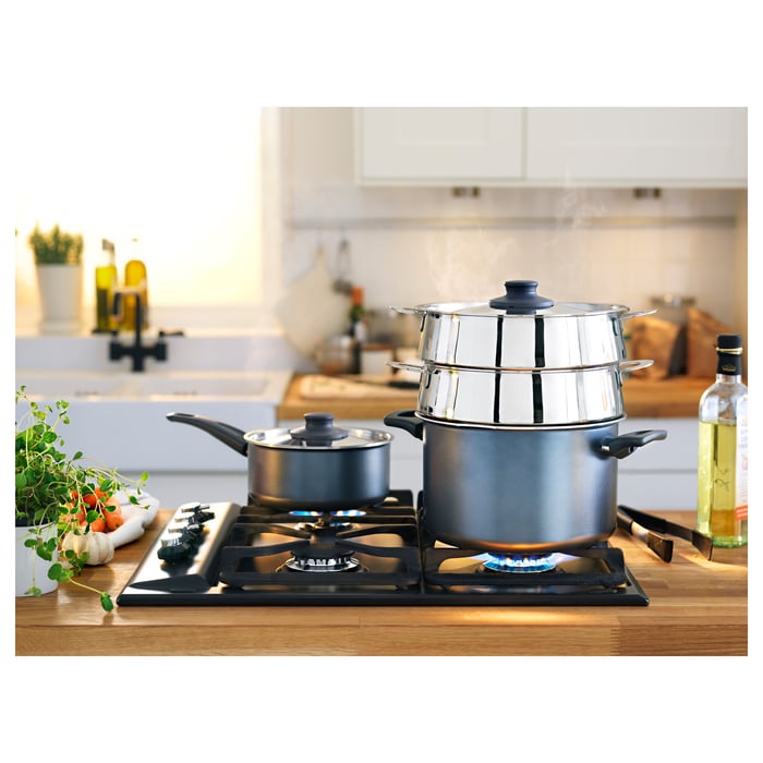 STABIL steamer insert, stainless steel, 5 l (5 qt) IKEA