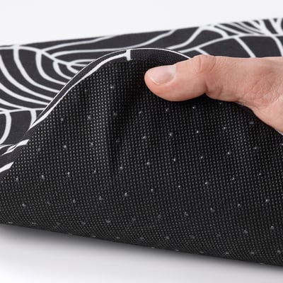 STAGGSTARR Chair pad, black/white, 36x36x2.5 cm