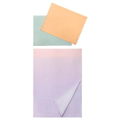STAINVAST Flat sheet and 2 pillowcase, 240x260/50x80 cm