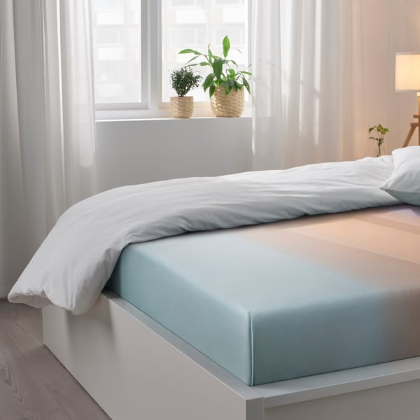 STAINVAST Flat sheet and 2 pillowcase, 240x260/50x80 cm