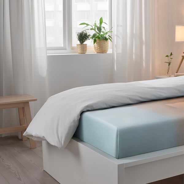 STAINVAST Flat sheet and pillowcase, 150x260/50x80 cm