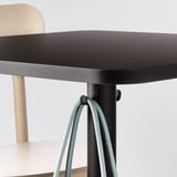 STENSELE / ODGER Table and 2 chairs, anthracite anthracite/anthracite, 70x70 cm