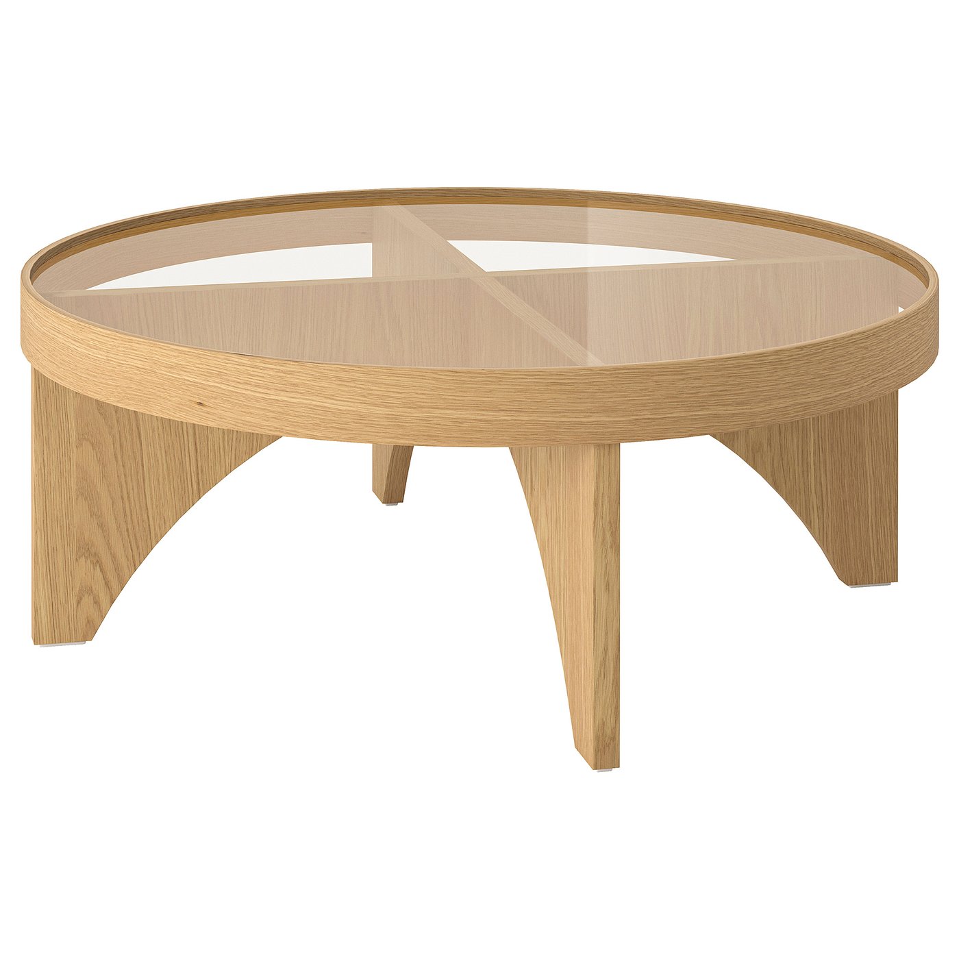 STOCKHOLM 2025 Coffee table, oak veneer glass