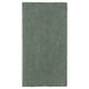 A rectangular, light green STOENSE rug with a low, soft pile, featuring a subtle sheen and a harmonious design.