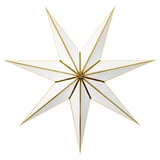 STRÅLA Lamp shade, white/gold-colour, 70 cm