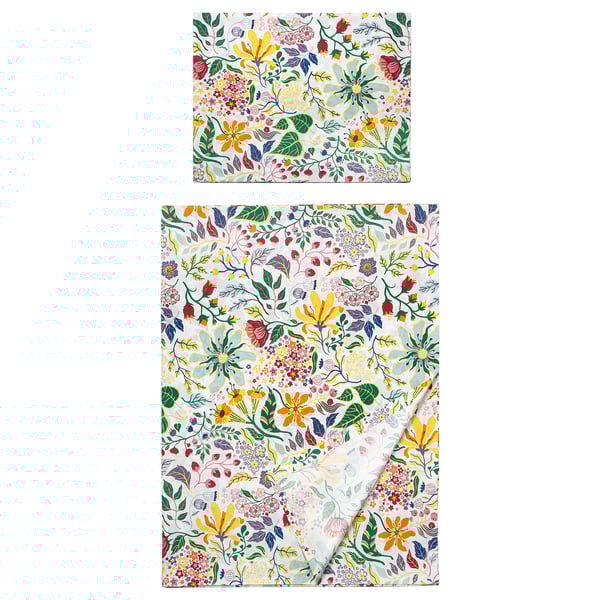 STRANDLUMMER Flat sheet and pillowcase, 150x260/50x80 cm