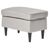 STRANDMON Footstool, Kilanda light beige