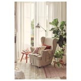 STRANDMON Slipcover for wing chair, Risane natural