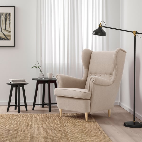 STRANDMON Wing chair, beige