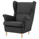 Option: STRANDMON Wing chair, grey