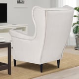 STRANDMON Wing chair, Kilanda light beige