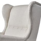 STRANDMON Wing chair, Kilanda light beige