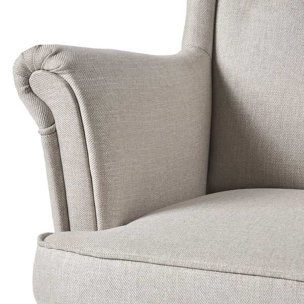 STRANDMON Wing chair, Kilanda light beige