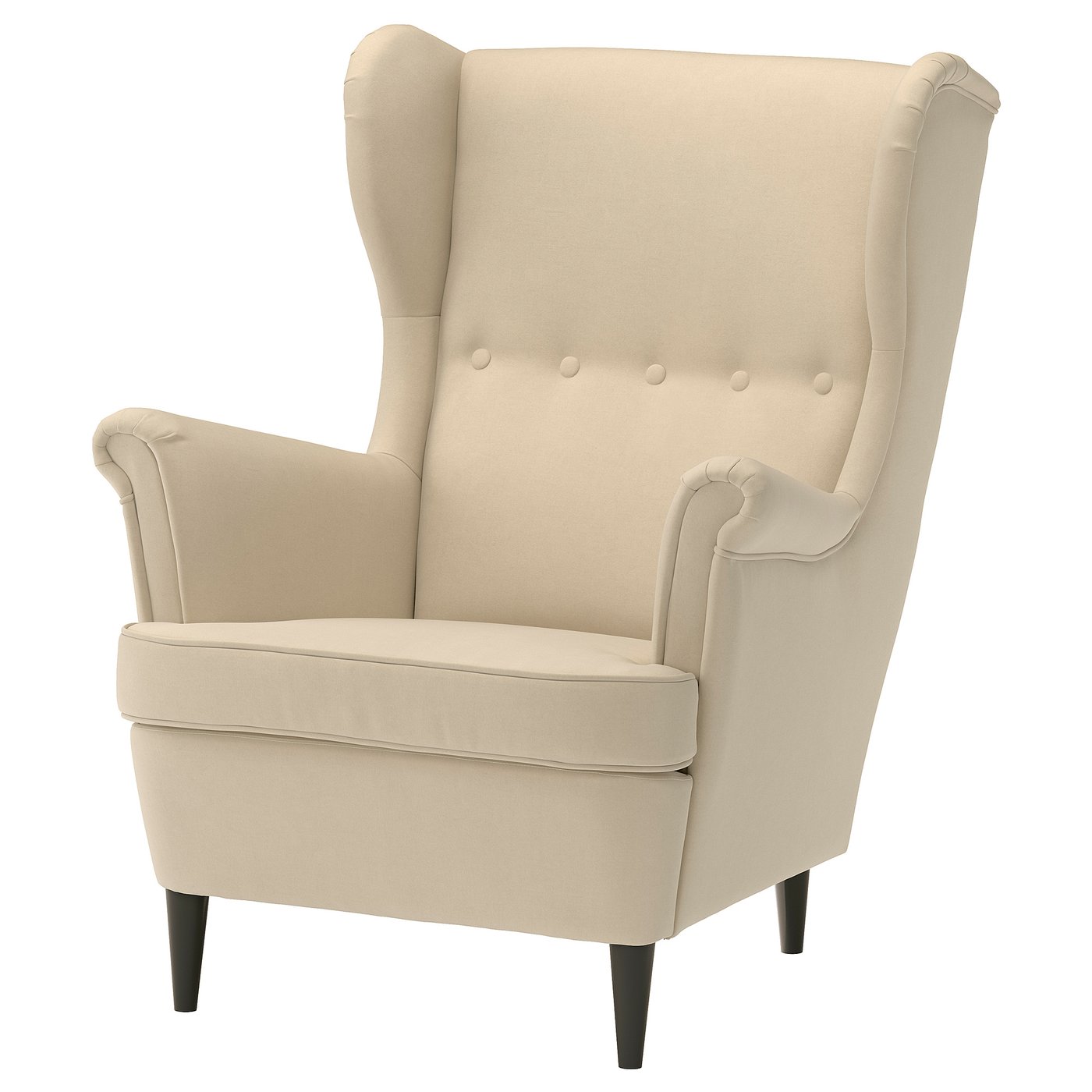 STRANDMON Wing chair, Tommaboda deep beige