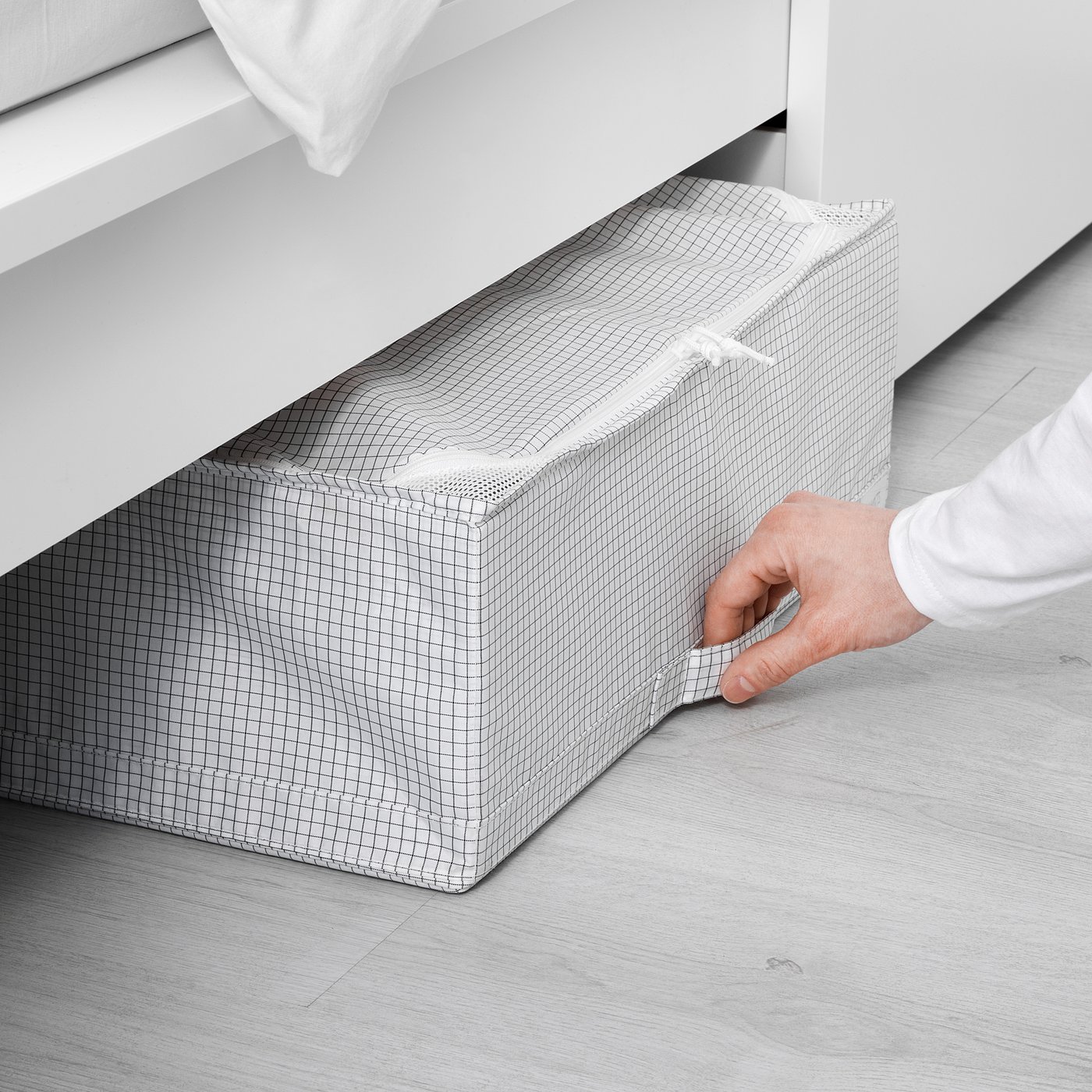 STUK Storage case, white/grey, 55x51x18 cm - IKEA