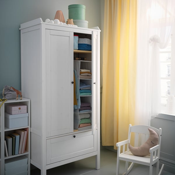 SUNDVIK Wardrobe, white, 80x50x172 cm