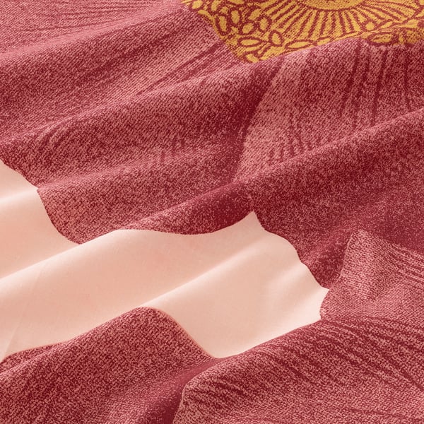 SVARTKLINT Flat sheet and 2 pillowcase, light pink/dark pink, 240x260/50x80 cm