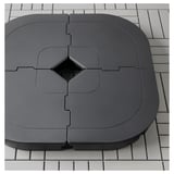 SVARTÖ Parasol base, dark grey