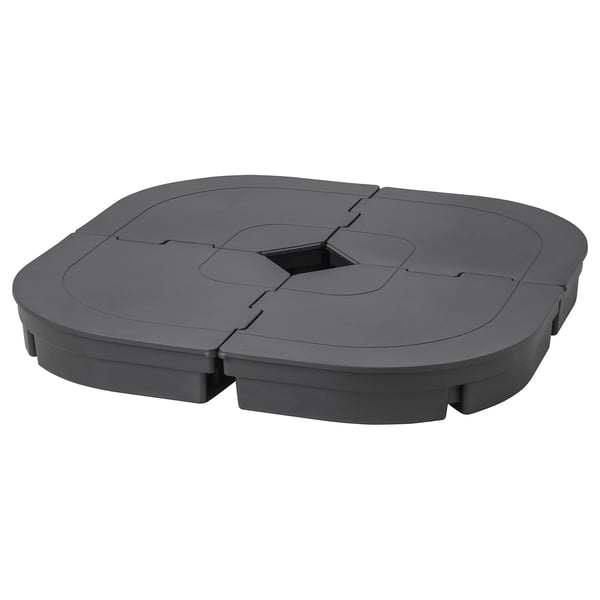 SVARTÖ Parasol base, dark grey