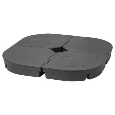 SVARTÖ Parasol base, dark grey