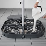 SVARTÖ Parasol base, dark grey