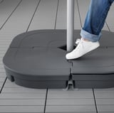 SVARTÖ Parasol base, dark grey