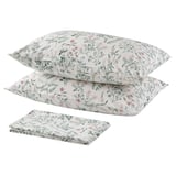 TIMJANSMOTT Flat sheet and 2 pillowcase, 240x260/50x80 cm