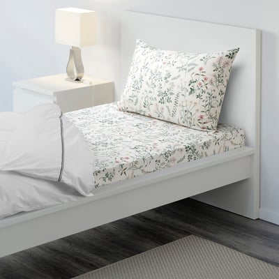 TIMJANSMOTT Flat sheet and pillowcase, 150x260/50x80 cm