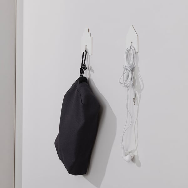 TIPPVAGN hook, self-adhesive, house/white - IKEA