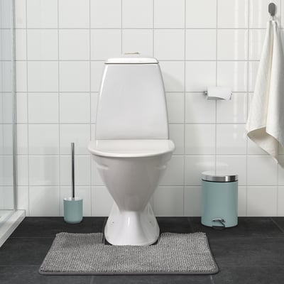 TOFTBO Pedestal mat, grey-white/mélange, 55x60 cm