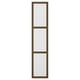 TONSTAD Door with hinges, brown/stained oak veneer glass, 50x229 cm