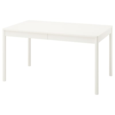 TONSTAD Extendable table, off-white, 140/196x85 cm