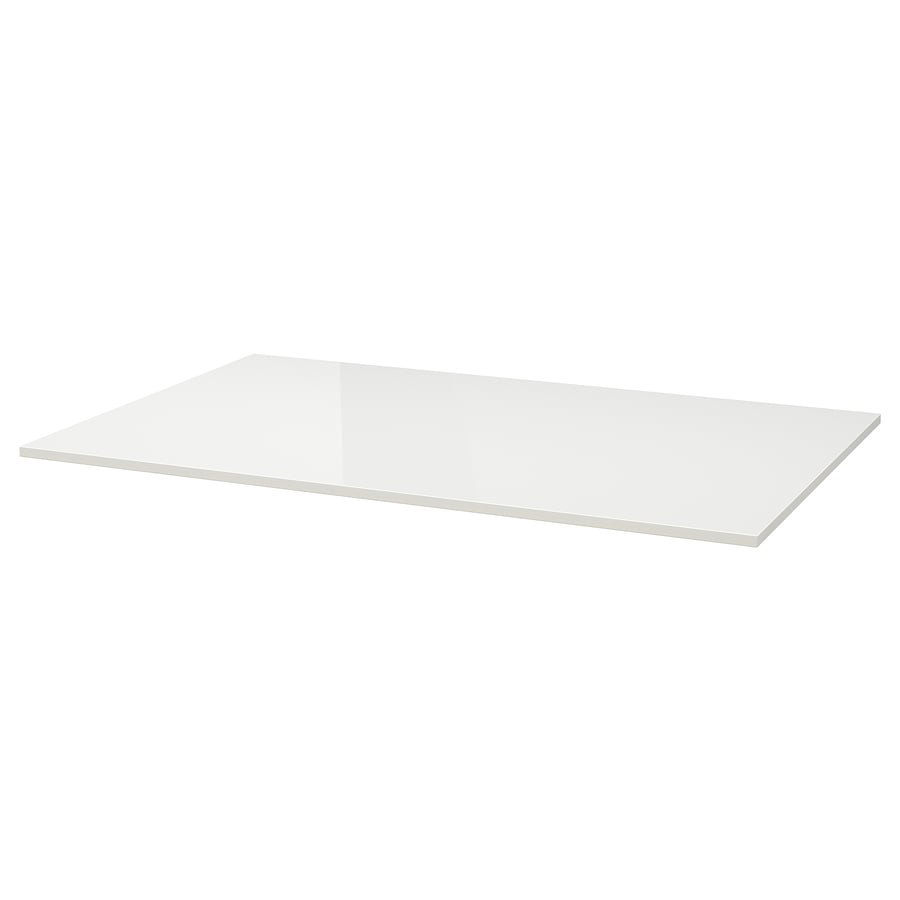 TORSBY table top, highgloss white, 135x85 cm (531/8x331/2") IKEA