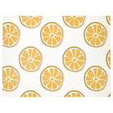 TORVFLY Place mat, patterned/yellow, 40x30 cm