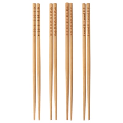 TREBENT Chopsticks 4 pairs, bamboo