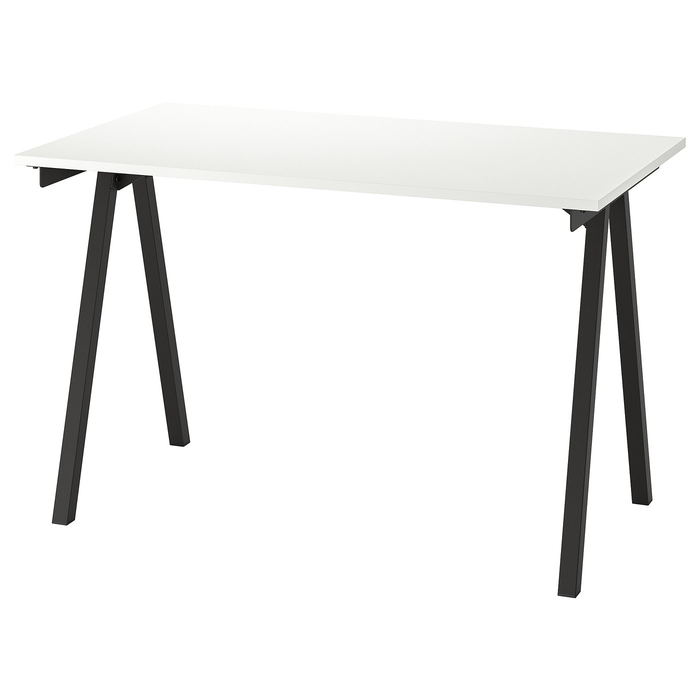 TROTTEN desk, white/anthracite, 120x70 cm (471/4x271/2