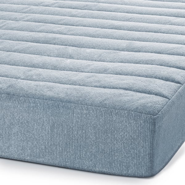 TUNBYN Foam mattress, extra firm/light blue, 80x200 cm