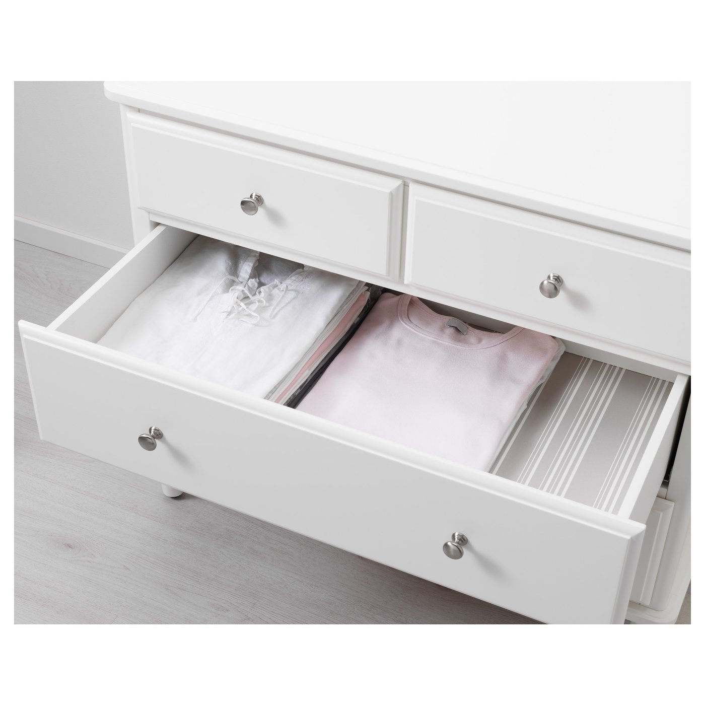 TYSSEDAL Chest of 4 drawers, white, 87x76 cm - IKEA