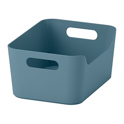 UPPDATERA Box, grey-blue, 24x17 cm