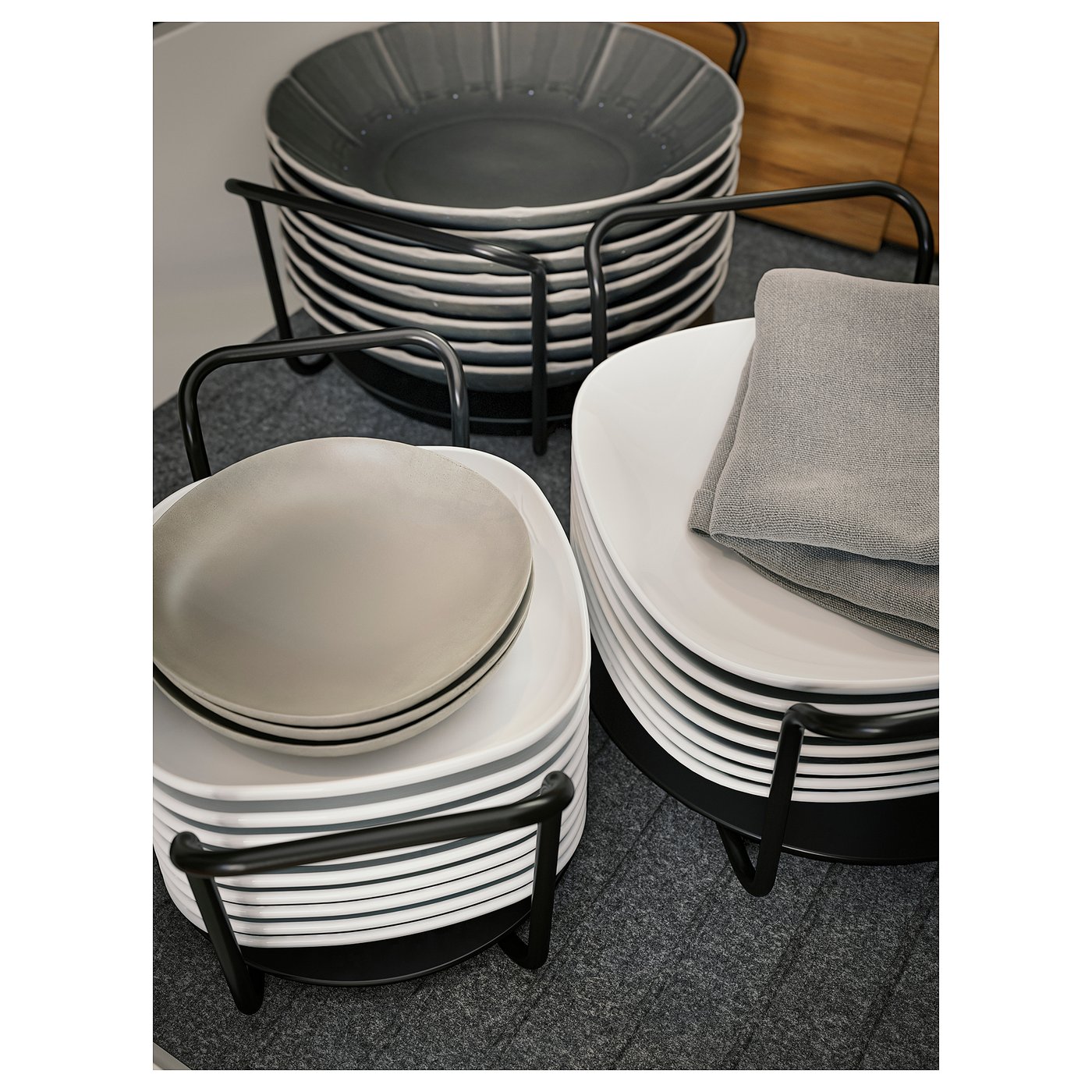 25 Cm Grey Plates Ikea Grey Rectangular Plates Ikea GLADELIG Plate - Main Image